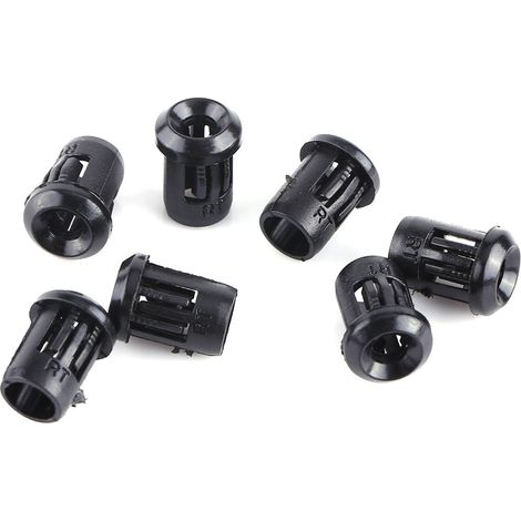 Support de diode LED 3mm, 50 pièces, clip en nylon noir, montage pratique pour lampes (1/2)