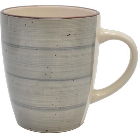 MAURY'S SPOT TAZZA IN CERAMICA DA 360 CC IN COLORE TORTORA EFFETTO CEMENTO