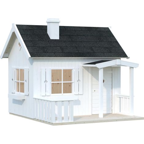 Abri de jardin en bois Otto 3,6 m2 Peint blanc (1/5)