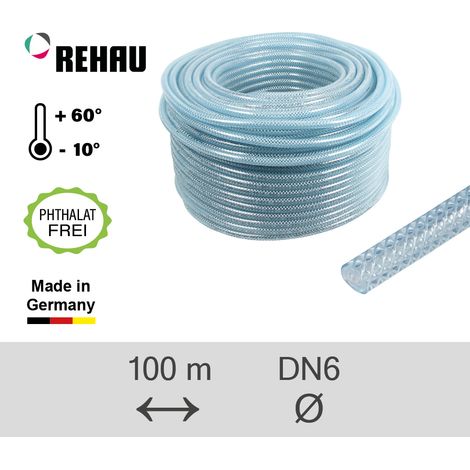Industrieschlauch 100 m DN 6 Lebensmittelkonform & TÜV geprüft "Raufilam-E"