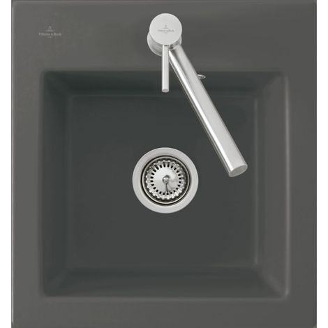 VILLEROY ET BOCH Subway 45 XS fregadero Gris fósil