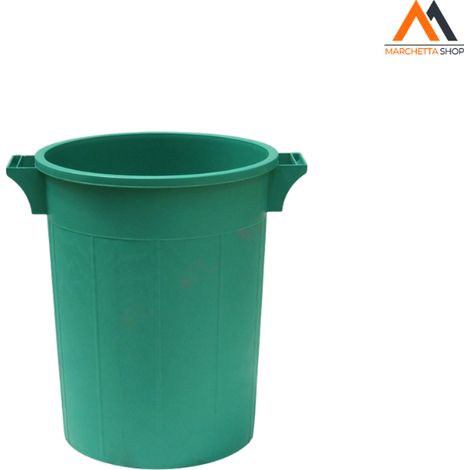 Stapelbarer Mülleimer 100 l – Ø 53 x H 66 cm – grün