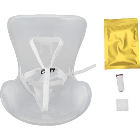 Jeffergarden Siège de voiture de poupée chaise de ventilation en plastique compacte avec sangle pour décoration d'ornement Transparent (1/5)
