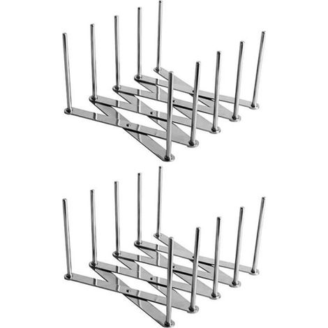 Zweiteiliges Set bestehend aus einem ausziehbaren Deckelhalter,einem multifunktionalen Dampfkorb,einem Glas und einem Küchenaufbewahrungsregal (1/5)