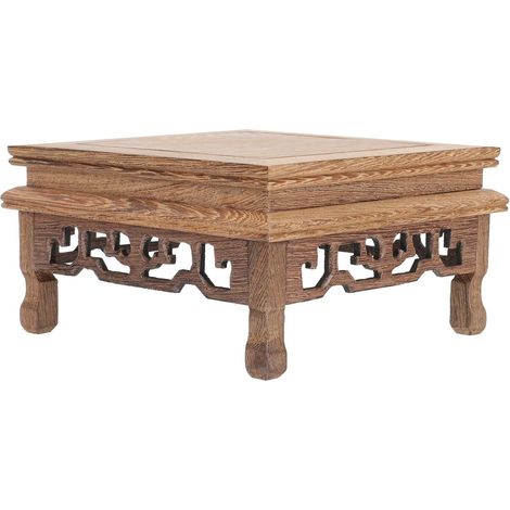 Socle Décoratif en Bois de Poulet Robuste pour Pot de Fleurs, Support Pratique et Solide, pour Décoration Maison ou Boutique de Thé (1/5)