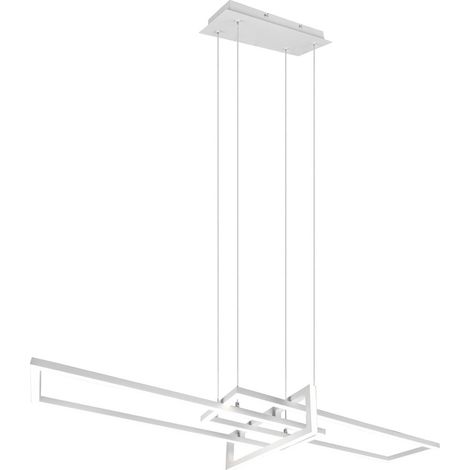 Lampada a Sospensione da Interno a Led in Metallo Bianco Opaco (1/5)