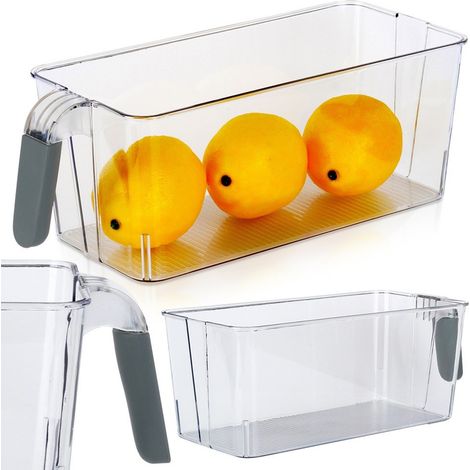 Organizador de nevera, contenedor de almacenamiento de alimentos para cocina, 30x13x11,5 cm. (1/5)