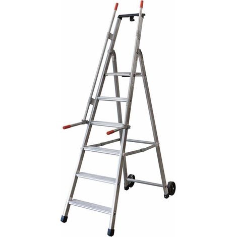 FRANKEL kaiserkraft, Escabeau mobile pour rayonnages, avec 2