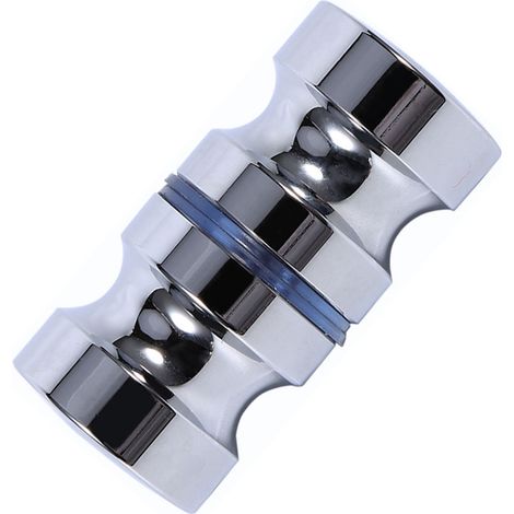 Türgriff aus Aluminium für Glastüren – 2,8 cm Durchmesser – Für Duschkabinen, Badezimmertüren oder Ankleidezimmer – Einfache Montage (1/5)
