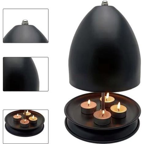 Four à lampe chauffante - Support de lampe chauffante - Four - Métal - Chauffage d'appoint - Lampe chauffante - Lampe chauffante - Lumière - Hiver - Été - Terrasse (1/5)