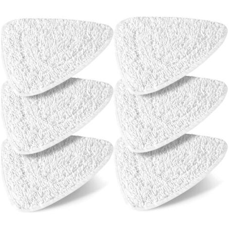 6 Pièces Recharge pour balai vapeur, housse de balai microfibre compatible avec les nettoyeurs vapeur Vileda Steam et Vileda Steam Plus