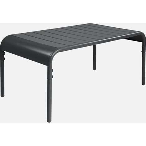Mesa de centro de jardín bistró de acero, 90cm (1/5)