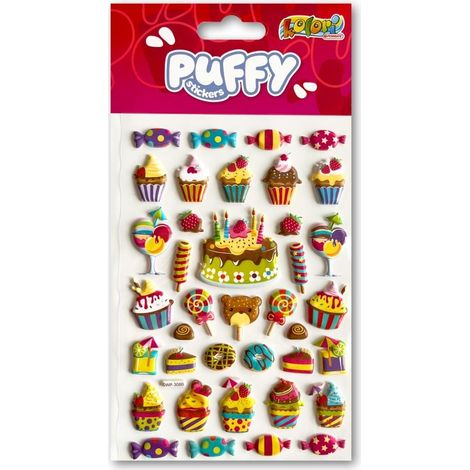 Pegatinas de dulces esponjosos