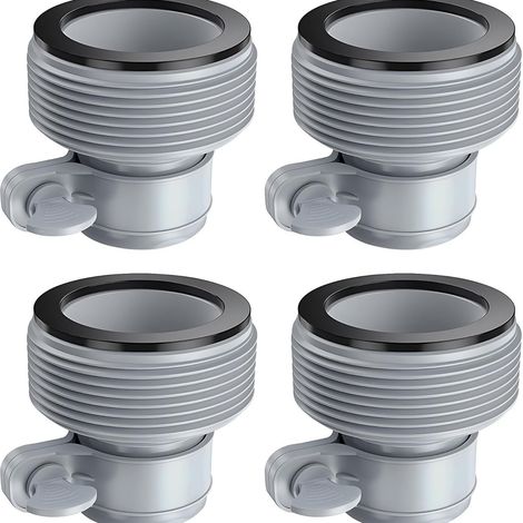 Kit Adaptateur Type B pour Tuyau 1,25 Pouce – Conversion Pompe Filtration INTEX – Compatible Pompe et Système Eau Salée – Lot de 10 – Raccord universel