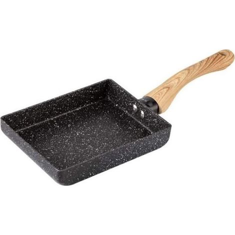 Poêle Tamagoyaki - Poêle À Omelette Japonaise En Fonte De Fer - Pour Cuisinière À Gaz Et Induction - 18 X 13 Cm - 1 Pièce (1/4)