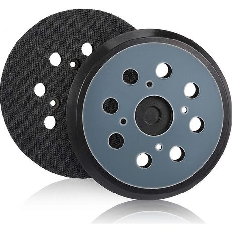 2 disques de ponçage orbitaux de rechange de 125 mm, à 8 trous et fixation auto-agrippante (bleus) (1/5)