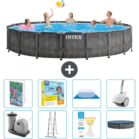 Prism Frame Pool Rund - 549x122 cm - 9-teilig S544