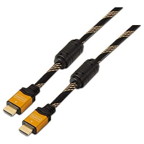 Aisens - hdmi high speed / hec kabel mit ferrit, a/m-to-m, gold, 1,8m (1/2)