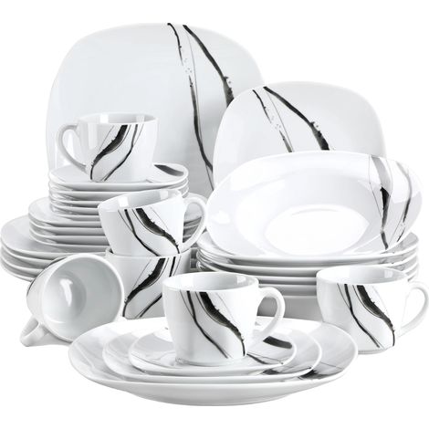 Service de vaisselle en porcelaine, matériau écologique, style occidental (1/2)