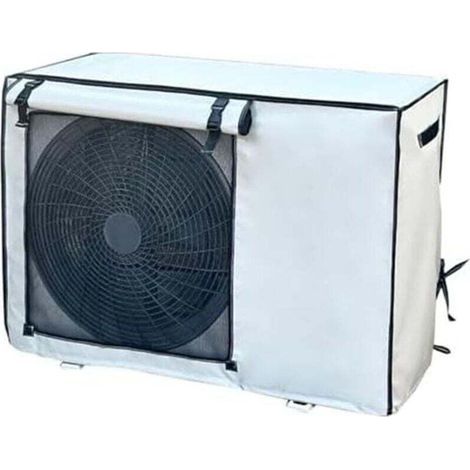 Housse de protection pour climatiseur extérieur, housse de protection imperméable et résistante au soleil et aux intempéries (80 x 55 x 30 cm) (1/4)
