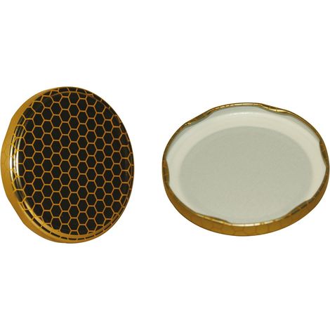 Capes rondes Ø 82 mm en métal pour pots en verre Pack 100 pièces