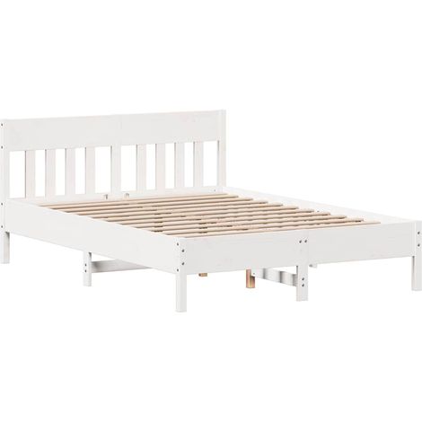 Maison Exclusive - Letto senza Materasso Bianco 120x200 cm Legno Massello di Pino
