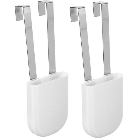 2 Pièces Lot de 2 Supports Suspendus pour Tablettes Nettoyantes de Réservoir de Toilettes, 18,8 X 6,7 X 2,1 Cm, Plastique Résistant, Évite L’accumulation de Résidus et Blocage, (1/5)