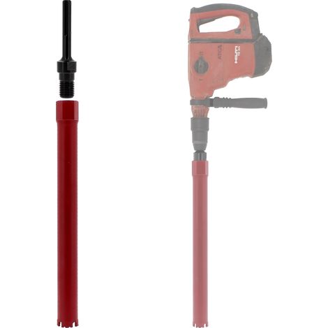 Couronne diamant Ø 44 mm avec adaptateur pour perceuse et perforateur SDS-max