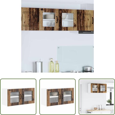 Küchenschrank Altholz - Küchenschrank Altholz 80 x 31 x 40 cm Holzwerkstoff (1/5)