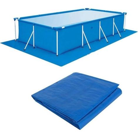 Tapis de sol pour piscine encadrée, bâche pliable pour piscines gonflables, 250 x 340 cm (1/5)