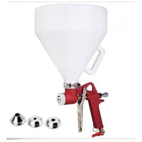 Pistolet à Crépir Pneumatique 1.5 Gallon avec 3 Buses (4,0 mm/6,0 mm/8,0 mm) - pour Murs, Plafonds, Sèche Plâtre et Peinture (1/5)