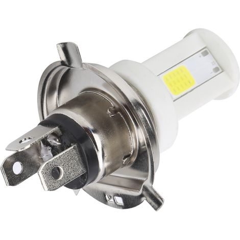 H4 LED Motorradlampe 1080LM 6500K kaltweiß, Dual-Fern-/Abblendlicht, 9-12W Frontbirne, leistungsstarker Motorradscheinwerfer, direkter Ersatz. (1/5)