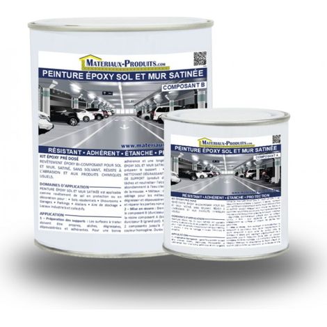 Peinture Epoxy Sol et Mur satinée - 5 Kg Blanc - MATPRO