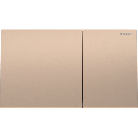Placca Geberit Sigma70 Square Oro Rosso Spazzolato Doppio Tasto 115.622.QB.1 Oro Rosso