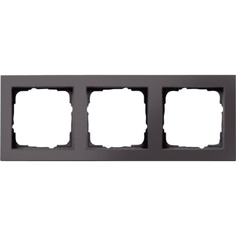 GIRA 3 scomparti Telaio di copertura E2, Standard 55 Antracite 0213 23 1 pz.
