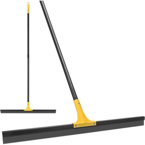 Raclette de Nettoyage pour Sols - Facile à Installer - Élimine l'Eau Stagnante - Idéal pour Carrelage Salle de Bain, Terrasse, Fenêtres- Noir (1/5)