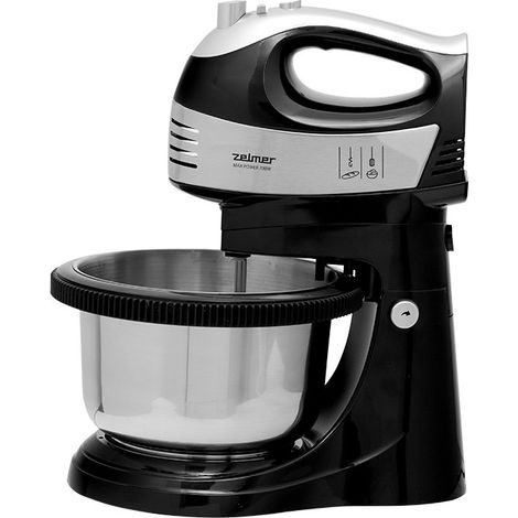 Zelmer ZHM2459BS - Batidora con bol, 700W, 5 velocidades (1/5)