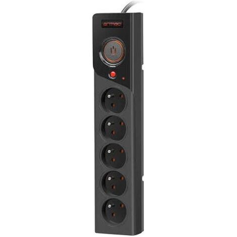 Armac Z5 Negro 5 salidas AC 250 V 5 m