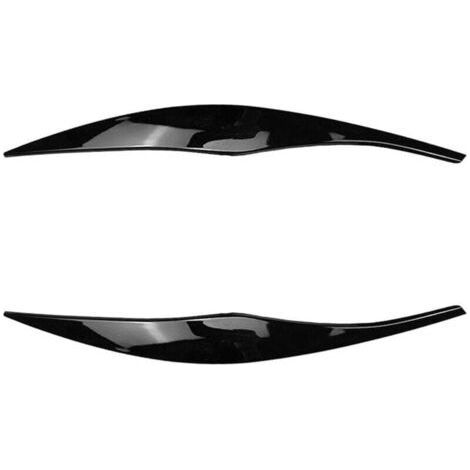 Garniture Autocollant Pour Phare BMW Série 3 E90 E91 2005 2012 Bande Sourcil Noir Brillant (1/4)