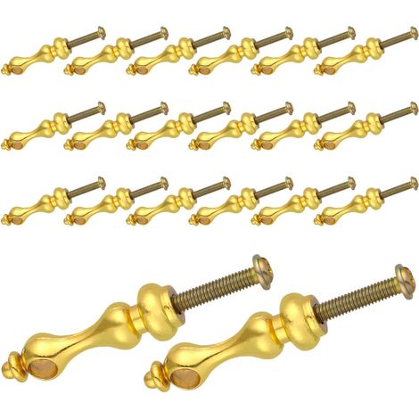 20 capuchons métalliques dorés pour poteaux de garde-corps en fer M4, protection fiable et montage (1/5)