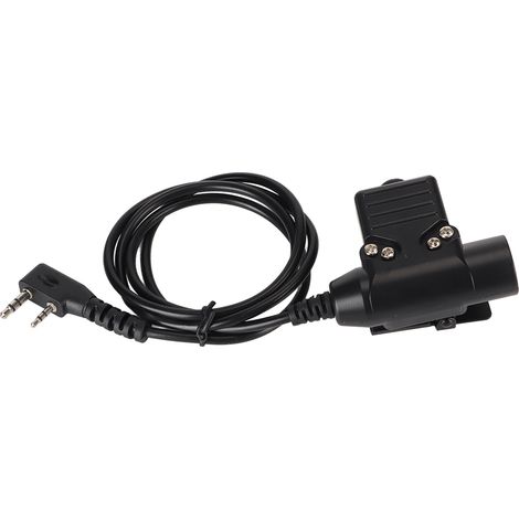 Câble adaptateur pour talkie-walkie radio 90 cm U94 PTT (Push-to-Talk) avec connecteur pour casque Kenwood KPG TH TK (1/5)