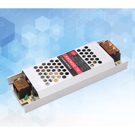 Alimentation à découpage ultra-mince de 60 W, type bande, 24 V, 2,5 A, pour caisson lumineux LED (1/5)