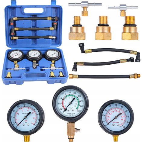 FALON-TECH FT3333 Tester di pressione per olio di iniezione carburante 0-20 bar