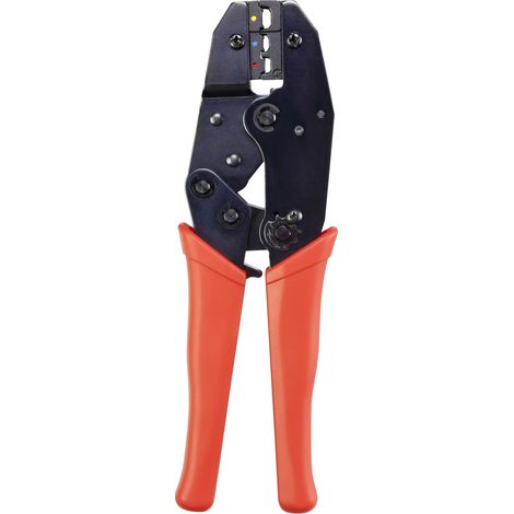 TOOLCRAFT 1486609 Crimpzange 1 Stück Isolierte Kabelschuhe, Isolierte Steckverbinder, Isolierte Sto
