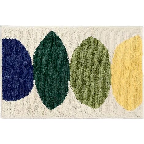 Tapis de bain antidérapants Tapis en microfibre jaune citron (17,5 "x 25,5") (1/4)