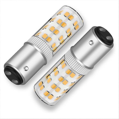 Ampoule LED BA15DLED 120 V à double contact, culot à baïonnette, équivalent halogène 50 W JD T3/T4, ampoule de remplacement pour machine à coudre. (1/5)