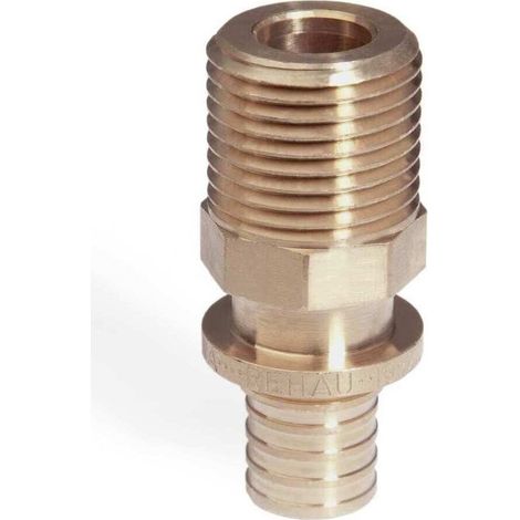 Rehau Übergang Rautitan RXplus, 16mm x R 3/4", Rotguss
