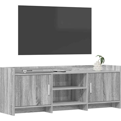 Mobile TV Armadietto TV Mobile Porta TV 130 x 33 x 47 cm Sonoma grigio Legno ingegnerizzato (1/5)