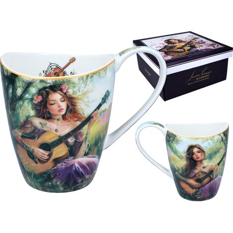 Mug L. Lozano « Musique de l'âme féminine » Carmani en céramique, 300 ml (1/5)