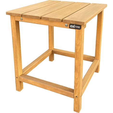 Axi Tess Table D'Appoint En Bois - Brun Petite, Bassse, Pour Jardin, Balcon, Terrasse Tconsole Pour L'Extérieur - 40,5 X 40,5 X 46 Cm (1/5)